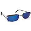 GIL-DESIGN Matrix - Occhiali da sole da moto da uomo e donna, a specchio, M 3 (argento blu)