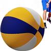 Generico Pallacanestro Senza Rumore - Palla Sportiva Elasticizzata da 24 cm con Canestro,Pallone da Basket per Esterni | per Esercitazioni e Dribbling per Adulti Indoor Outdoor