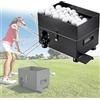 Generic Distributore di palline da golf, macchina semiautomatica per tee up con pedale, contiene 50 palline, attrezzatura ideale per l'allenamento all'aperto