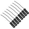 GATHINESS 8 Pezzi Clip per Pinne da SUP in PVC e Nailon Nero Design Anti-Perdita e Stabilità Migliorata per Paddleboard e attività Acquatiche All'aperto