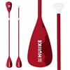 HUIIKE Pagaia Sup 2 in 1 Remi Alluminio - HUIIKE | Pagaia Doppia per Sup Remo Smontabile in 4 Pezzi | Remo Kayak, Canoa, Tavola Gonfiabili Regolabile Resistente | Accessori Stand Up Paddle Board Ripiegabili
