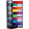 INOOMP Organizer Box per Lenza da Pesca in ABS e Silicone, Custodia Protettiva per Bobine di Filo Protegge Mulinello da Polvere e Graffi, per Pesca Colore Casuale