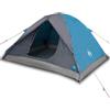 QJBSAVVA Tenda a cupola per 3 persone, verde, leggera tenda da campeggio con aste in fibra di vetro e connettore elettrico, spaziosa tenda igloo per avventure all'aperto, escursioni e festival, borsa