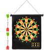 brooksnaji Bersaglio magnetico per freccette per bambini, gioco per interni ed esterni, Darmonte magnetico a due lati, gioco per interni ed esterni, per la famiglia e le feste con gli
