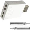 Tsophreniq Portables LIR425 - Caricabatterie con vano portaoggetti e 2 batterie ricaricabili per galleggianti da pesca, caricabatterie da pesca all'aperto