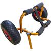 PETSOLA Carrello per Kayak, Rimorchio per Barche, Pieghevole, Regolabile, Carrello di Trasporto Universale in Lega di Alluminio per Barche