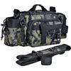 Tsophreniq Borsa per attrezzatura da pesca Zaini Borsa a tracolla impermeabile Borsa per attrezzi da pesca Grande capacità Marsupio Trasporto Leggero Convenienza Trasporto Singole Spalle Vita