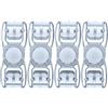 BESTYASH Set di 4 Clip per Cinturino Occhialini da Nuoto in Plastica Nera, Regolazioni Rapide e Versatilità, Adatti per Occhialini da Nuoto Larghezza 10-13mm, per Favorire Un'atmosfera