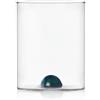 Bicchiere Tumbler Luna in Vetro con Punto Petrolio - Ichendorf Milano