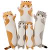 Bobomon Cuscino Peluche Gatto, Peluche di Gatto Lungo Kawaii Gattino Cuscino Morbido Pupazzo Giocattoli Peluche Regalo per Bambini (90cm, Giallo)