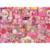 Cobble Hill Puzzle da 1000 pezzi, collezione Rainbow: rosa, poster campione incluso