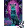 kaiyun Giaguaro, mandala luminoso Puzzle Sostenibili Con Motivi Per Adulti Da Gioco in Legno Di Alta Qualità 38x26cm/1000pcs