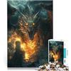 LGNBTGM Assemblaggio del modello Arte digitale del drago di fuoco Puzzle da 2000 pezzi per adolescenti 70x100cm regali per amici e familiari
