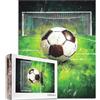 Tucocoo Puzzle da 1000 pezzi per adulti a tema calcio puzzle palla da calcio arte verde 1000 pezzi puzzle per impegnativo attività familiare gioco educativo fai da te artigianato puzzle decorazione da