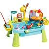 Generico Tavolo Da Gioco Acquatico - Giocattolo Con Rubinetto Giraffa Per Tavolo Acquatico Per Bambini | Stazione Di Apprendimento Ẃater Ṕer Bambini All'aperto, Rubinetto Interattivo Con Giraffa Gioca Sv
