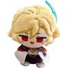 TOPLITHE Genshin Peluche, 12CM Peluche Anime Simpatico Portachiavi Con Bambola Di Pezza Impact Morbida Figura Di Carcoon for Il Regalo Dei Fan(Kaveh)
