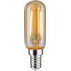 Paulmann 28526 Tubo Led Vintage Retro Lampadina 2 Watt Filamento Attacco E14 Filamento Oro 1.700 K Luce Oro 160 Lumen
