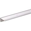 Alberts 484002 Profilo di protezione per paragradini, Alluminio, anodizzato argento, 1000 x 45 x 23 mm