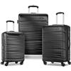 Samsonite Evolve Se Hardside espandibile con ruote doppie spinner, Evolve SE Hardside espandibile con ruote doppie, Bass Black, 3PC SET (CO/M/L), Evolve Se Hardside - Bagaglio espandibile con ruote