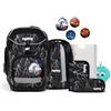 ergobag set zaino scolastico pack Set Bundle Super ReflectBear - Nero