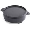 Weber Dutch Oven 2-in-1 per Sistema Gourmet BBQ/pentola in ghisa con Coperchio Utilizzabile Come Padella - Nero (8857)