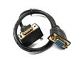 System-S D Sub15 Cavo 50cm HD VGA 15 Pin maschio a femmina DB15 Angolo Up Angled Adattatore