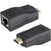 zdyCGTime 1080P Convertitore HDMI maschio a RJ45 femmina Adattatore Ethernet di rete 4k,Collegare extender HDMI,Extender HDTV per HDTV PS4 STB 4K 2K.(Nero/2pezzi)