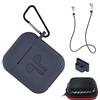 AICEK Custodia Compatiblile con AirPods 1 & 2 Cover Silicone Case per Apple AirPods Protective Accessori con Moschettone,Earpod Cover Blu Scuro