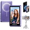 VERDELLE Selfie Monitor Schermo per Telefono, 4K Wireless Magnetico Telecamera Posteriore Monitor per iPhone, Batteria 3H, Altoparlante Integrato per Youtube TikTok Live