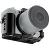 Leftfoto Gabbia per fotocamera Canon R50V con impugnatura e base Arca | Gabbia in alluminio aeronautico con base Arca a sgancio rapido, per DJI RS 4 Mini/RS 2/RSC 2/RS 3/RS 3 Pro
