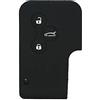 BROVACS - Custodia protettiva in silicone per chiave a 3 pulsanti, compatibile con RENAULT CV2351, colore: Nero