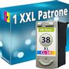 Inkadoo Cartucce d'inchiostro compatibili per Canon CL 38 Color IP1800 IP1900 IP2500 IP2600 MX300 MX310