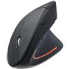 BlissfulAbode Mouse wireless con forma verticale ergonomica, funzionalità silenziosa e design luminoso accattivante (nero)