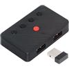 xiwai Mouse e tastiera cablati USB, convertibili in convertitore wireless Bluetooth (BT) 2.4G con ricevitore, selettore di interruttore USB, alimentazione di tipo C per tablet, telefono e laptop.