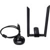 Goshyda Adattatore WiFi USB, Scheda di Rete Wireless a Lungo Raggio 2.4G 5G per Desktop per PC