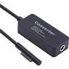 xiwai Book Pro Cavo di ricarica 65W 20V 15V-24V DC 5.5x2.1mm Jack per Surface Pro3 Pro4 Pro5 Pro6 Pro7 Pro8 Pro9