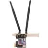 Bewinner Wifi6 AX1800 PCIE Adattatore WiFi, Bluetooth 5.2, WPA3 802.11ax Dual Band, Antenna Ad Alto Guadagno 6DBI, velocità WiFi AX1800MBPS, Adattatore di Rete Wireless a Bassa Latenza