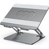 GOKEDA Supporto Per Pc Portatile - Supporto Ergonomico in Alluminio per Scrivania, Computer Portatile Riser Compatibile con MacBook Air/Pro, Dell, HP, Lenovo, altri laptop da 10-15,6