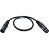 System-S Cavo audio XLR 50 cm 5 poli femmina a 3 poli adattatore nero