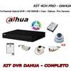 Antifurto Casa KIT VIDEOSORVEGLIANZA 4 CANALI PROFESSIONALE VIA CAVO HD