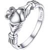 PROSILVER Anelli Donna 925 Argento Anello Claddagh Donna Anello Mirusa 7