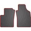 SMK Tappetini Auto Anteriori per Fiat 500 dal 2007 - Tappetini Auto Gomma Robusto e Flessibile 100% Gomma, Tappetino Auto con Tappi Compatibili, Design Unico per Autisti Esigenti