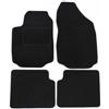 J&J AUTOMOTIVE Tappetini in Tessuto per Fiat Stilo 2001-2007, Set da 4 Pezzi Anteriori e Posteriori, di Velluto su Misura, Antiscivolo, Colore Nero