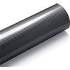 SOFIALXC 6D In Fibra di Carbonio Vinile Pellicola Adesivi Alta Lucido Moto Tablet Decalcomanie Accessori Auto Styling- grigio-30cmx100cm