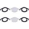 TAKPART Set di 2 piastre di chiusura valvola EGR in acciaio inox con guarnizione compatibile per VW Touareg Audi A4 A5 A6 A8 Q5 2.7 3.0 TDI