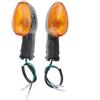 Generico Luci frecce di direzione Frecce Per Moto Per Yamaha TDM 900A YBR 125 250 WR 250R XJ6 XT1200Z XJR1300 Indicatori Di Direzione(Ambra)