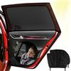 ZDQC Set di 2 Tendine Parasole Universali per i Finestrini Dell Auto,Parasole Auto Bambini,Tendine Parasole Auto Bambini,Parasole Universale per Finestrini Laterali Dell Auto