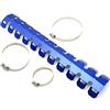 MZ-STORE Motociclo 490MM Universale Protezione del Tubo di Scarico Coperchio Paracalore Copertura Antiscottatura per F650 R1200GS G650X TTR YZ WR XT XR CR CRF CRM (Blu)