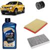 OP Kit tagliando 3 filtri + 5L olio 5W-30 Elite compatibile con Nissan juke i 1.5 DCI Gasolio 2010-2019