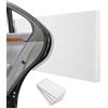 Tixexo 4 protezioni da parete per garage, 40 x 20 x 2 cm, autoadesive in schiuma, protezione da parete per garage, rivestimento da parete, protezione per porte auto, garage e tettoie, colore: bianco